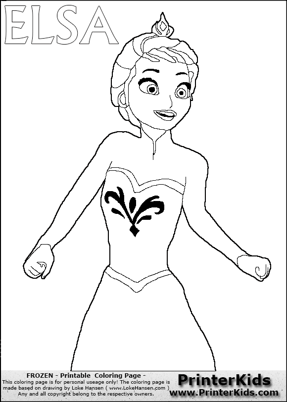 Frozen Elsa Coloring Pages Ivanna Frozen Theme 580x812 Frozen Elsa Coloring Pages Ivanna Frozen Theme