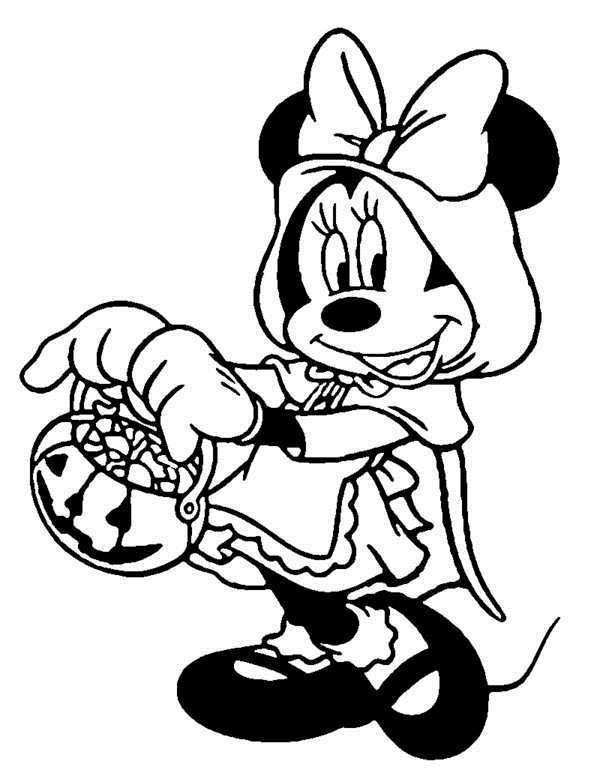 600x779 Disney Halloween Coloring Pages To Print Disney Halloween Minnie