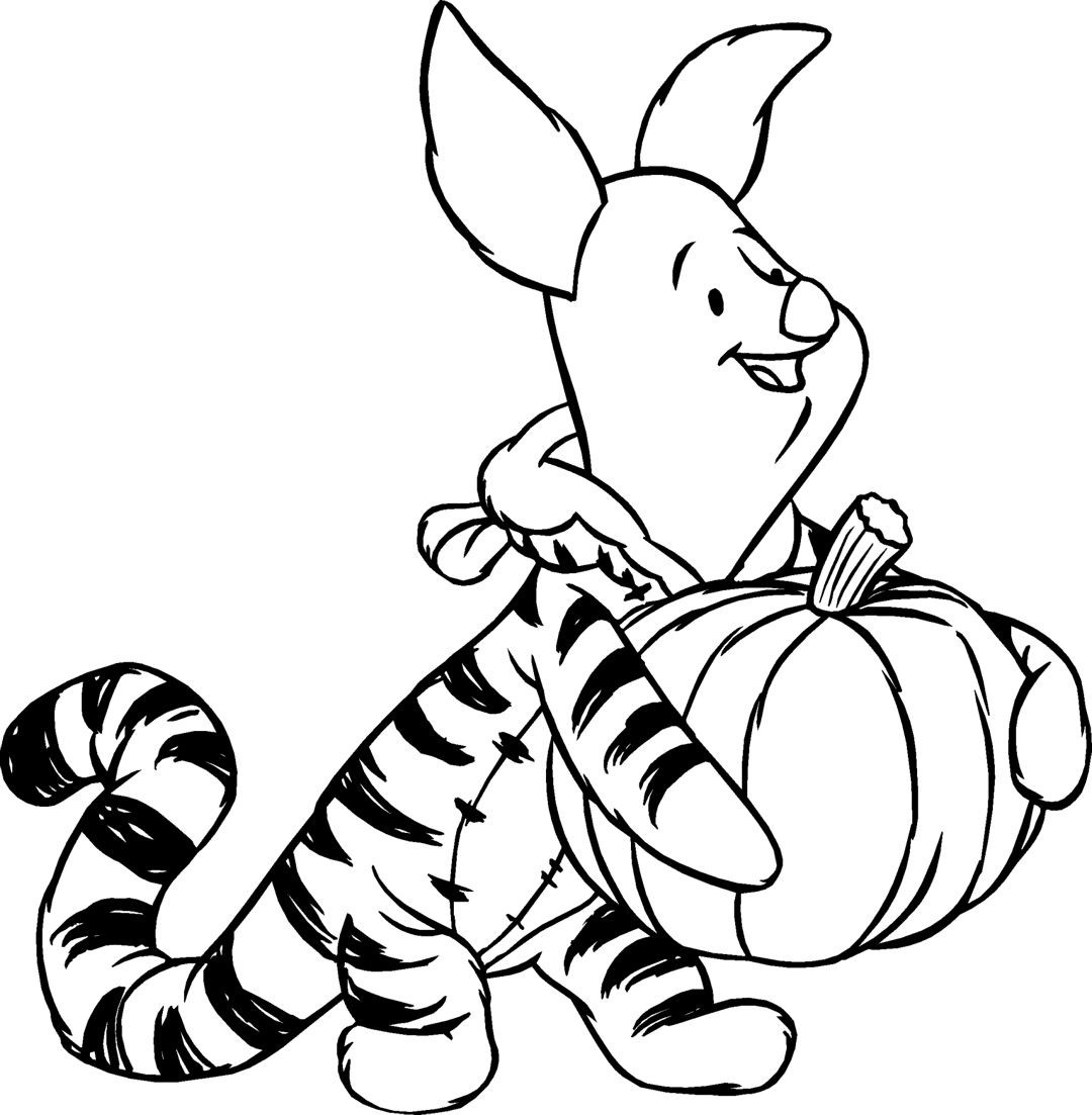 Free Disney Halloween Coloring Pages Piglets Tigger And Inside 1080x1103 Free Disney Halloween Coloring Pages Piglets Tigger And Inside