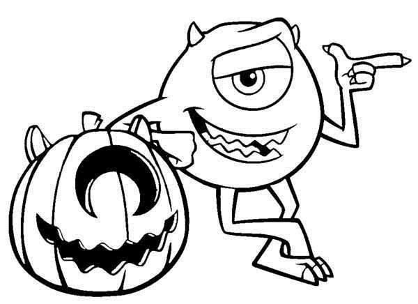 Free Disney Halloween Coloring Pages The Movie Monster Halloween 600x436 Free Disney Halloween Coloring Pages The Movie Monster Halloween