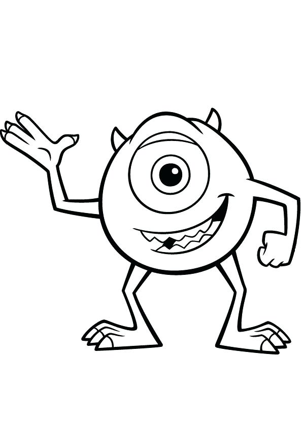 Disney Coloring Pages Printable Characters Coloring Pages Mike 595x842 Disney Coloring Pages Printable Characters Coloring Pages Mike