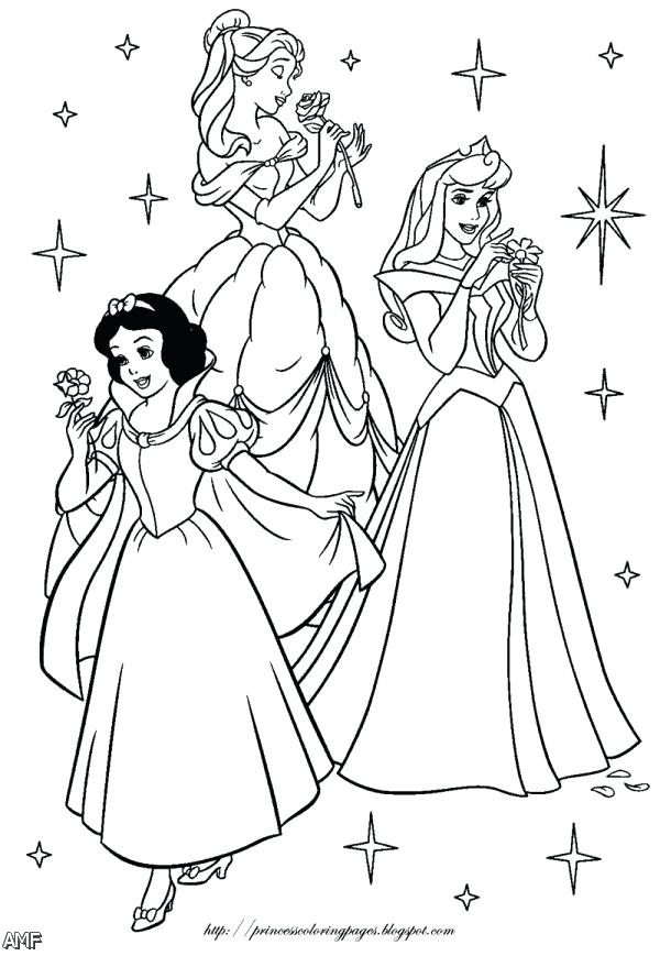 Happy Birthday Coloring Pages Kids Coloring All Princess Coloring 600x869 Happy Birthday Coloring Pages Kids Coloring All Princess Coloring