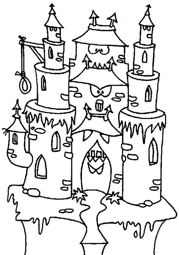 Haunted Mansion Coloring Pages 600x854 Haunted Mansion Coloring Pages