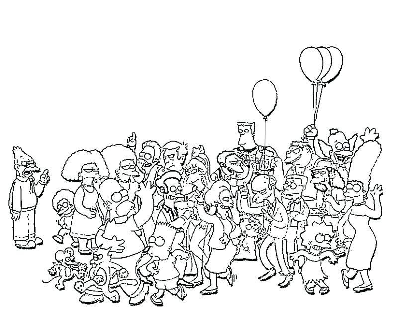 800x667 Simpsons Detailed Coloring Pages Printable Home Simpsons Printable