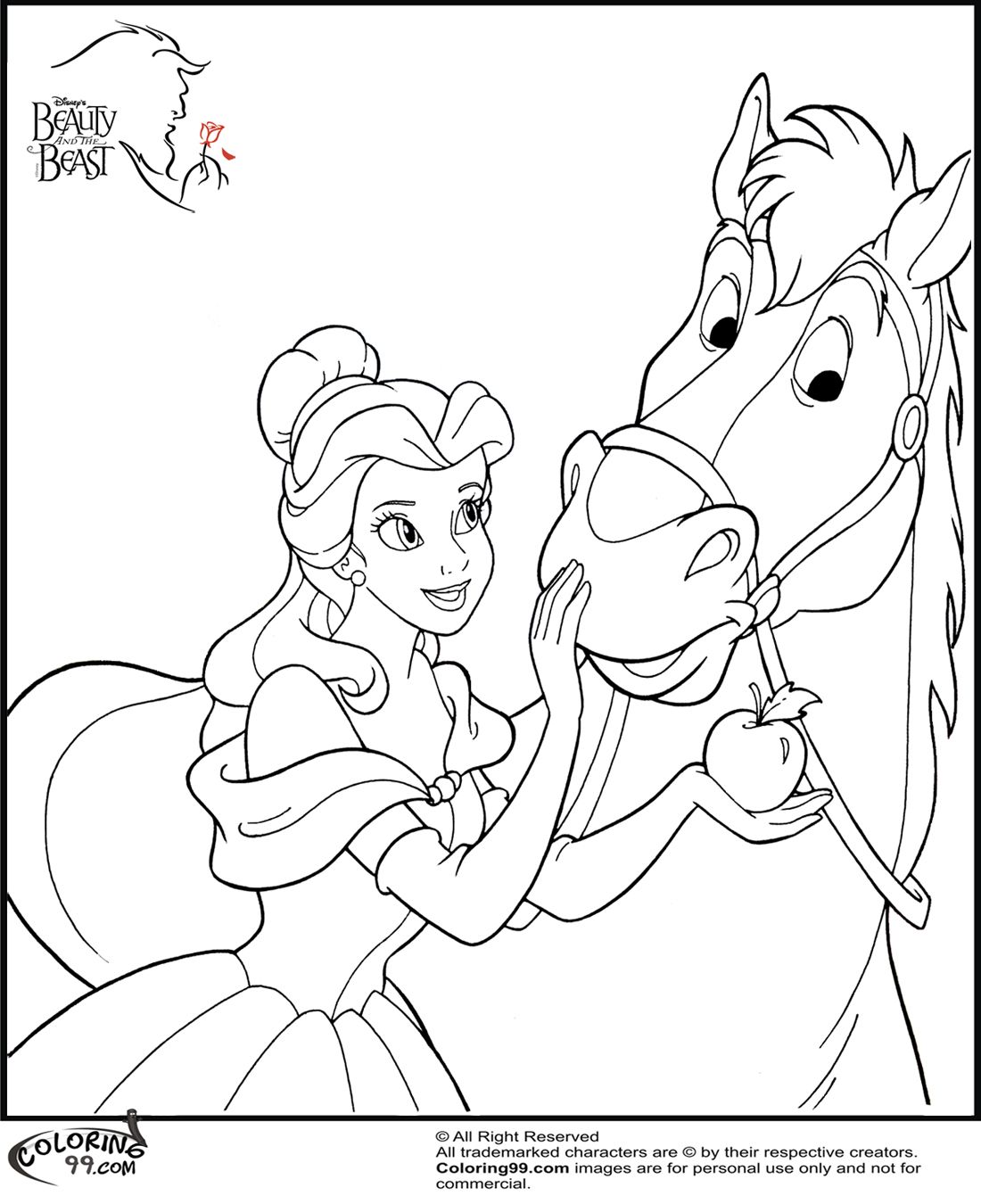 Disney Princess Horse Coloring Pages Coloring Kids 1100x1350 Disney Princess Horse Coloring Pages Coloring Kids