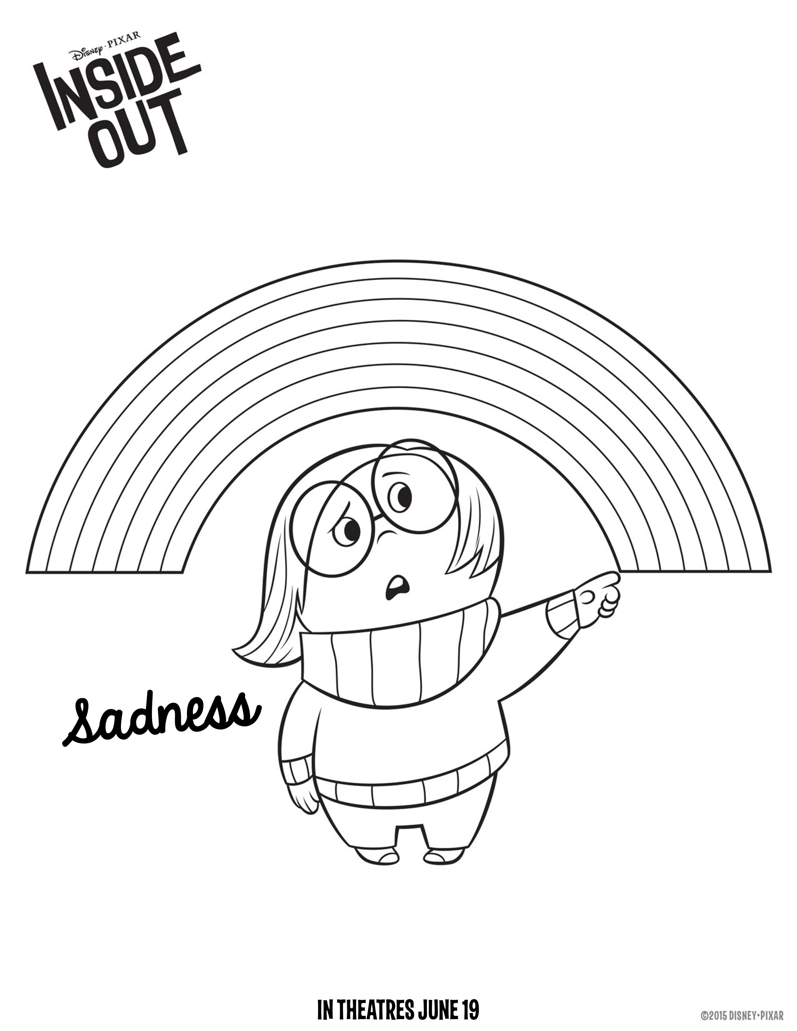 Disney S Inside Out Coloring Pages Sadness And Also 2550x3300 Disney S Inside Out Coloring Pages Sadness And Also