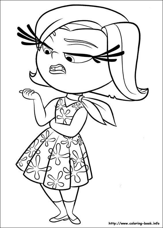 Disgust Inside Out Coloring Page Inside Out Adult 567x794 Disgust Inside Out Coloring Page Inside Out Adult