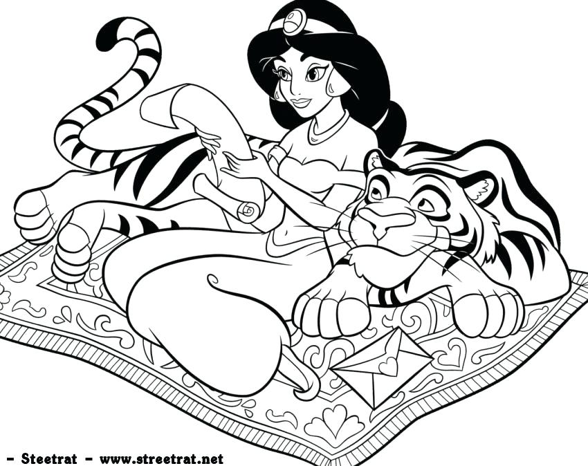 Disney Jasmine Coloring Pages Princess Coloring Pages Disney 850x674 Disney Jasmine Coloring Pages Princess Coloring Pages Disney