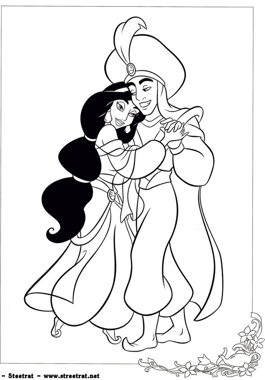 Disney Princess Jasmine Coloring Pages Free Coloring Pages For Kids 850x1219 Disney Princess Jasmine Coloring Pages Free Coloring Pages For Kids