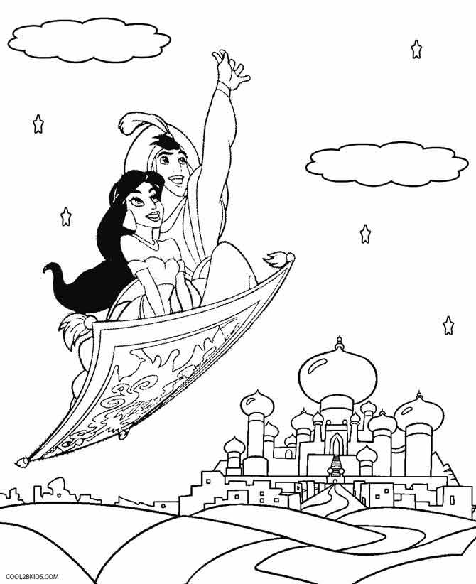 Printable Jasmine Coloring Pages For Kids Cool2bkids 670x822 Printable Jasmine Coloring Pages For Kids Cool2bkids