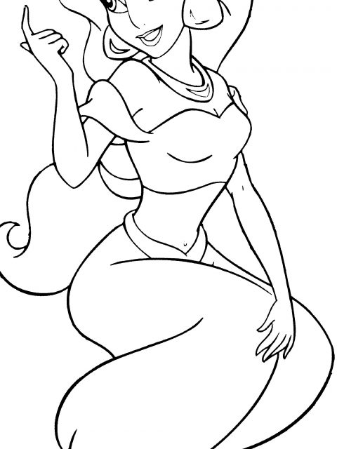Disney Jasmine Coloring Pages Timykids 480x640 Disney Jasmine Coloring Pages Timykids