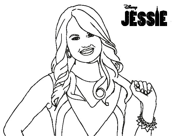 600x470 Disney Channel Coloring Pages Disney Channel Jessie Coloring Pages
