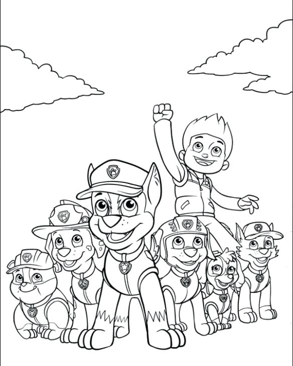 Nick Jr Coloring Pages Free Nick Jr Paw Patrol Printable Coloring 584x730 Nick Jr Coloring Pages Free Nick Jr Paw Patrol Printable Coloring