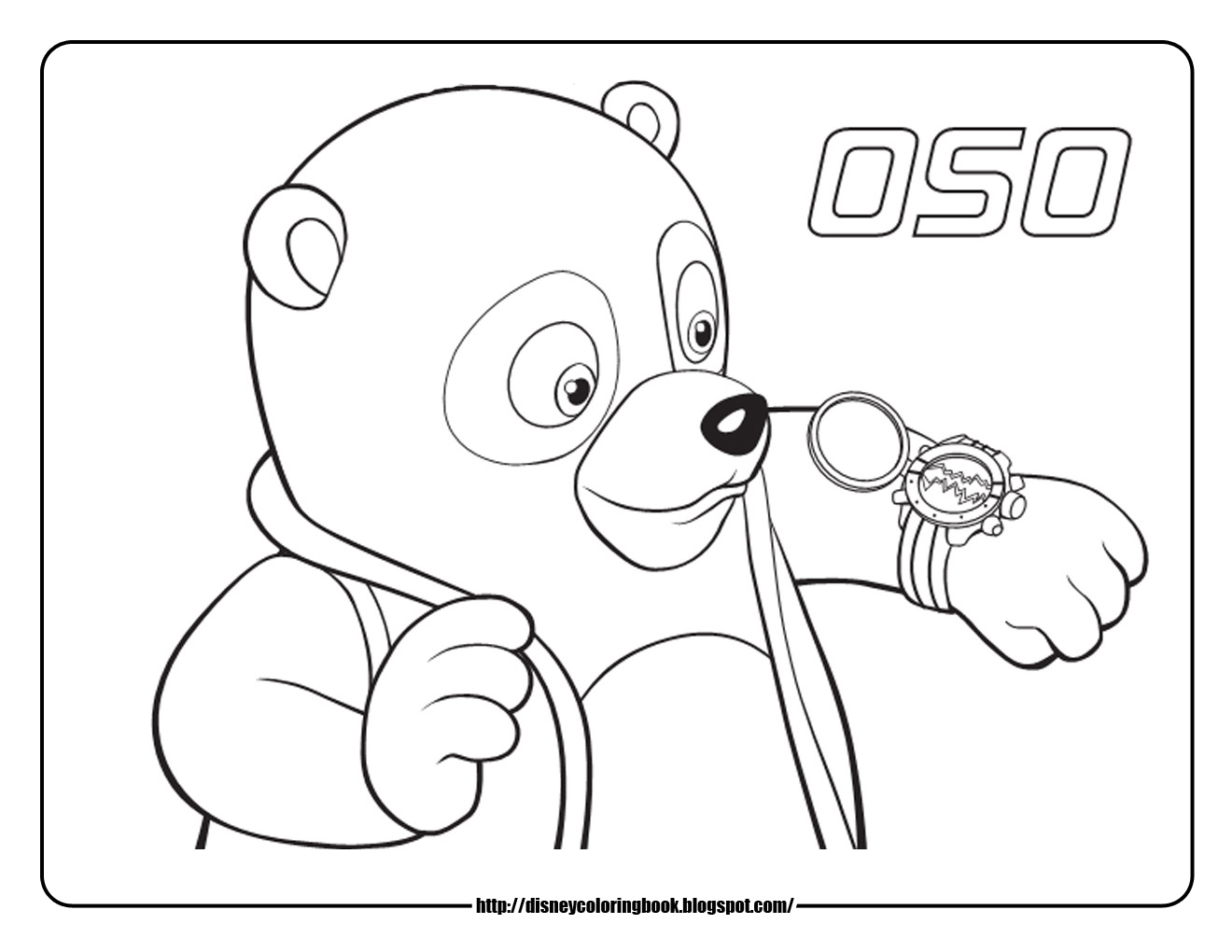1320x1020 Disney Junior Coloring Pages Special Agent Oso 1 Free Disney