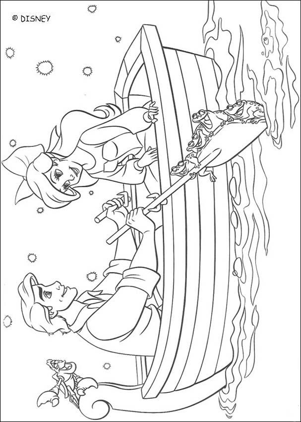 607x850 The Little Mermaid Coloring Pages Ariel And Eric 301488