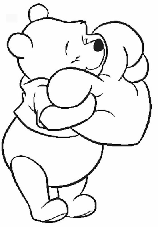 550x790 Disney Valentine Coloring Pages Pooh Disney Valentine Coloring