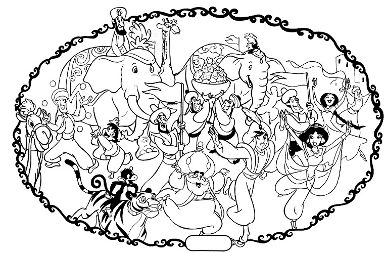 764x500 Disney Coloring Pages