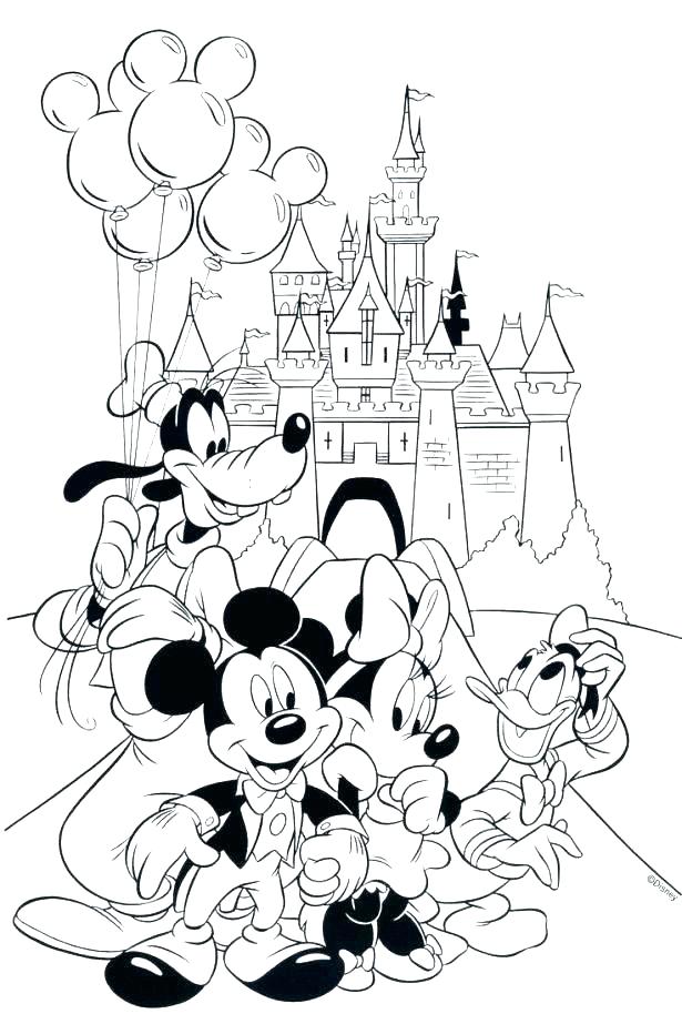 615x923 Disney World Coloring Pictures World Coloring Pages Page Medium