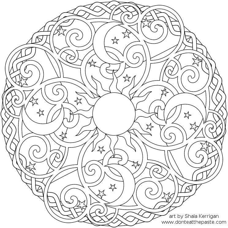 744x744 Mandala Coloring Pages Printable Free Kids Free Mandala Coloring
