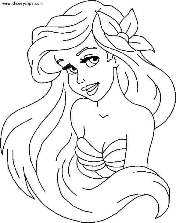 577x730 Remarkable Coloring Pages Of Ariel Amazing Little Mermaid Coloring