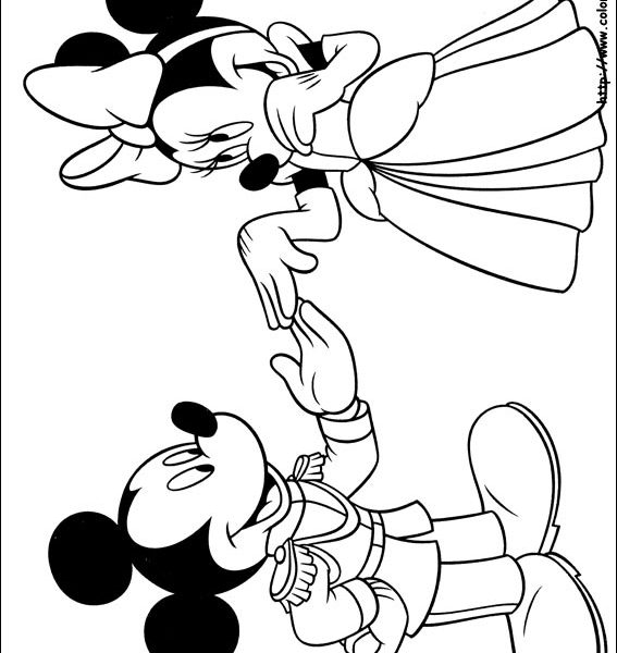 Mickey And Minnie Coloring Pages Cute Coloring Pages Coloring 567x600 Mickey And Minnie Coloring Pages Cute Coloring Pages Coloring