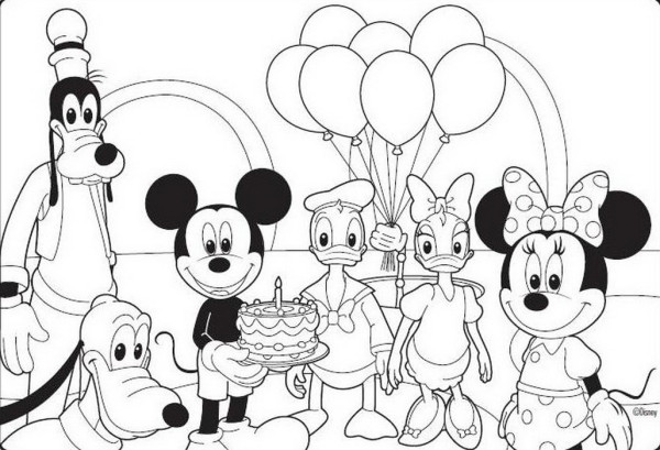 Best Disney Mickey Mouse Amp Fruits Coloring Pages Learn 600x409 Best Disney Mickey Mouse Amp Fruits Coloring Pages Learn