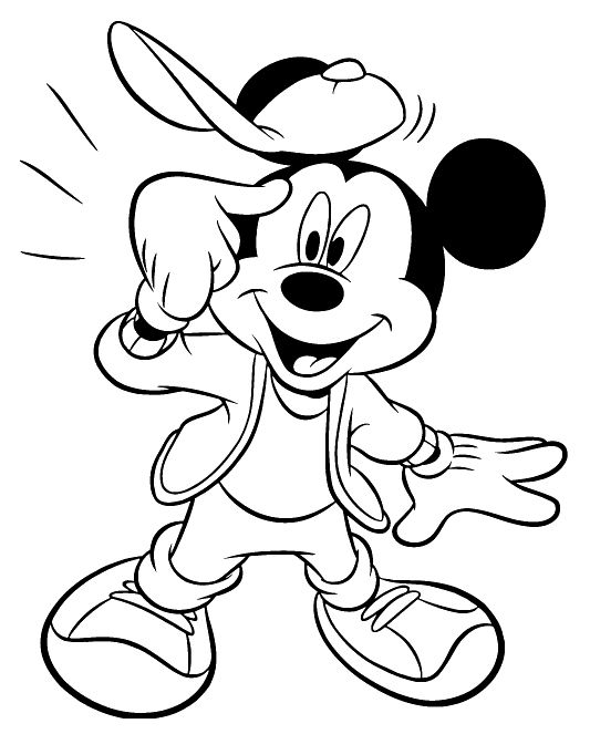 533x663 Disney Mickey Mouse Coloring Pages