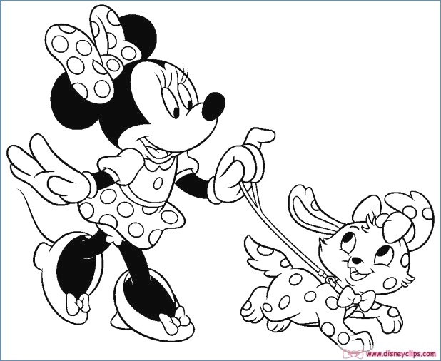 Disney Minnie Mouse Coloring Pages at GetColorings.com | Free printable ...