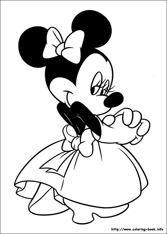 567x794 Minnie Mouse Coloring Pages On Coloring