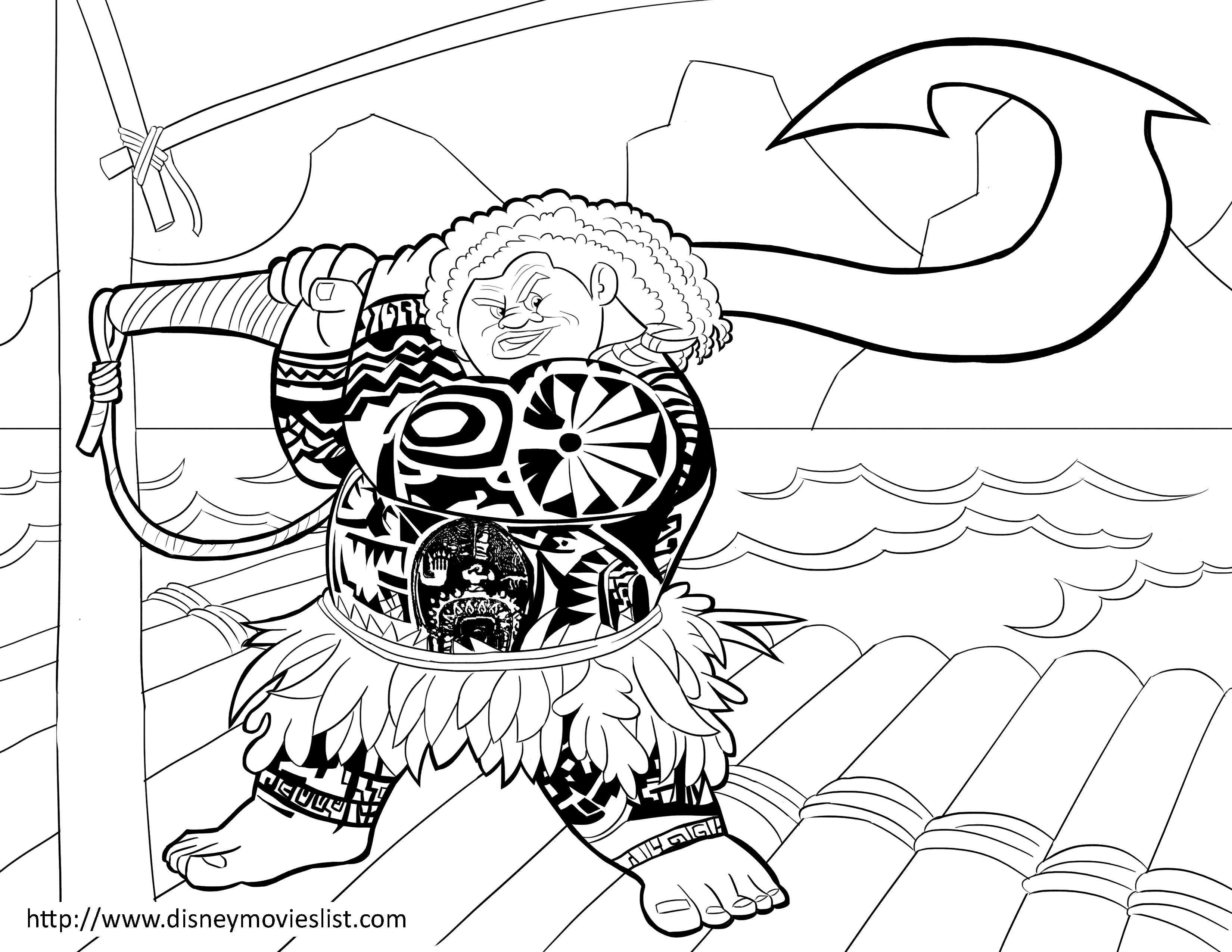 3300x2550 Disney's Moana Coloring Pages Sheet, Free Disney Printable Moana