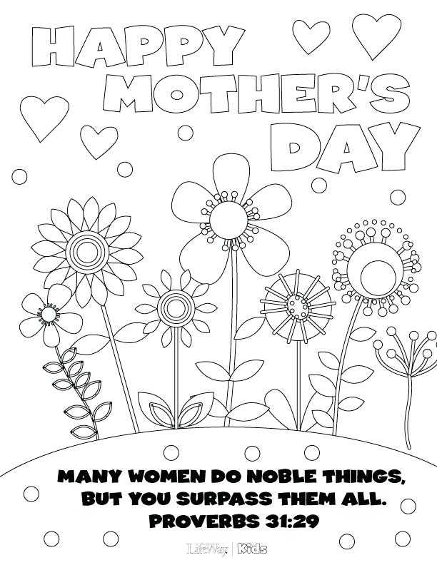 612x792 Easy Mothers Day Coloring Pages Mothers Day Coloring Pages