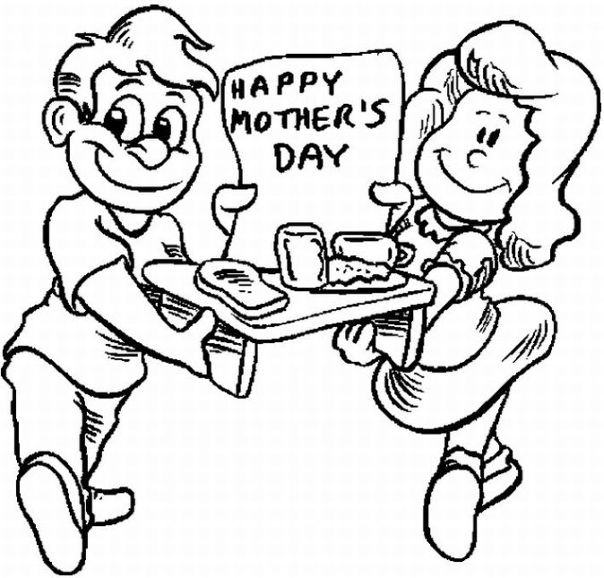 674x645 Transmissionpress Happy Mother Day From Kid's Coloring Pages