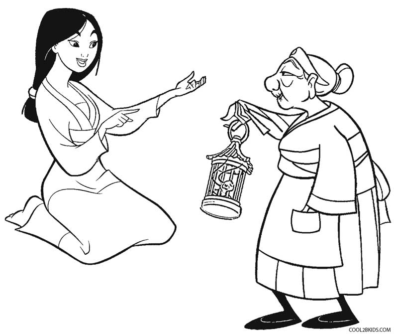 Disney Mulan Coloring Pages