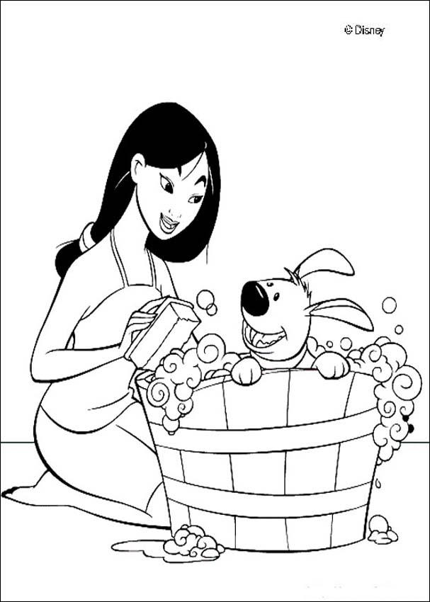 607x850 Mulan Coloring Pages Get Bubbles
