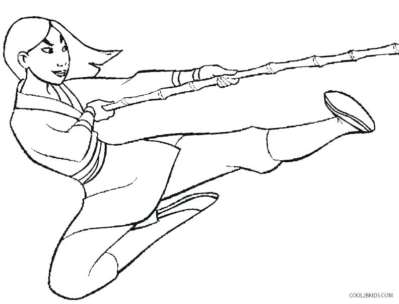 792x603 Disney Mulan Coloring Pages
