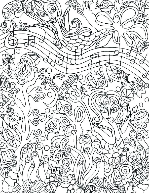 600x776 Music Coloring Pages Printable Free Music Coloring Pages Music