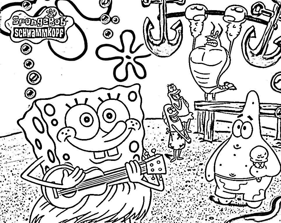 965x768 Cartoons Coloring Pages Spongebob And Patrick Coloring Pages
