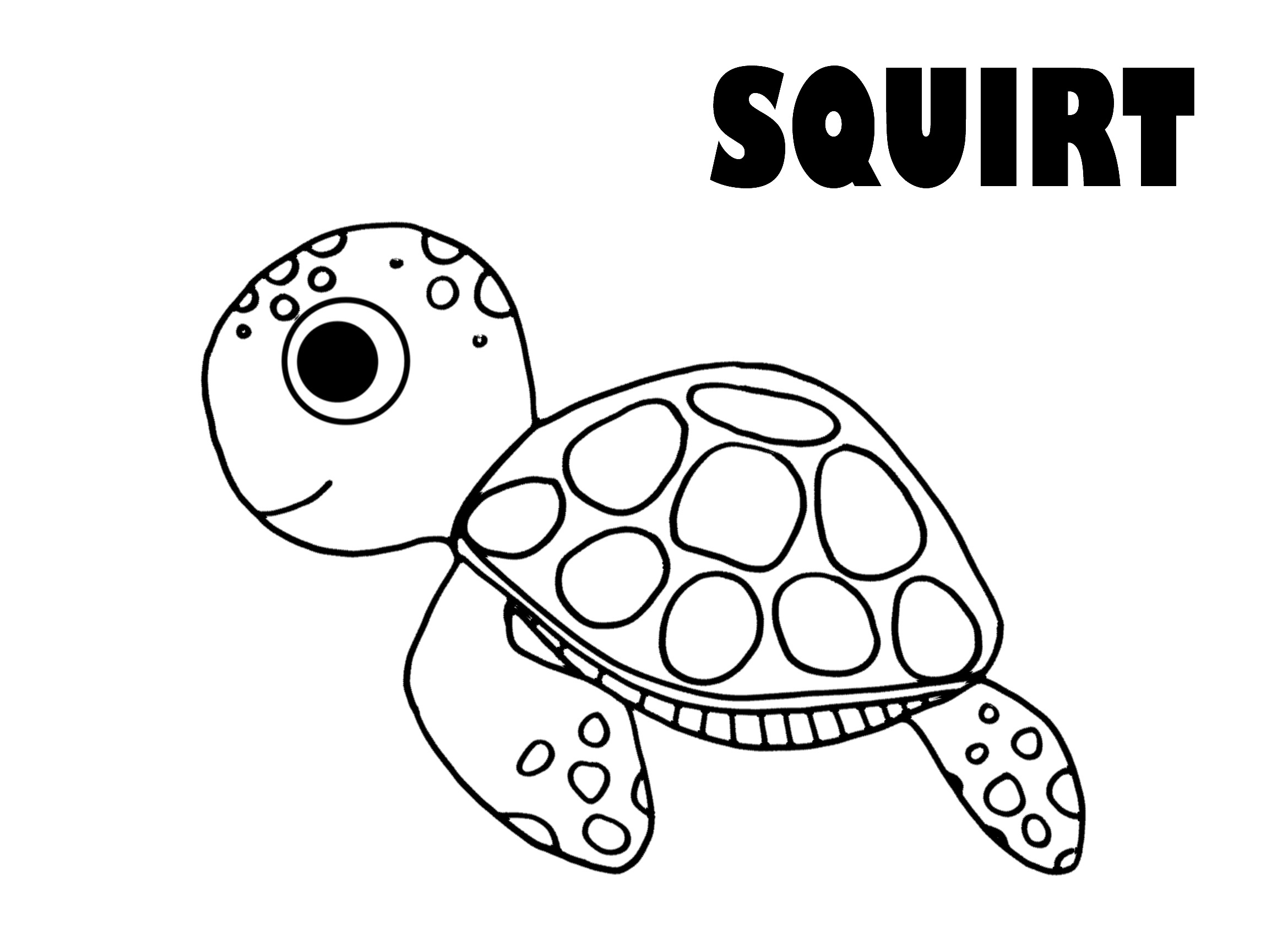 Squirt From Finding Nemo Coloring Page Into The Mind Of The Artist 2339x1700 Squirt From Finding Nemo Coloring Page Into The Mind Of The Artist