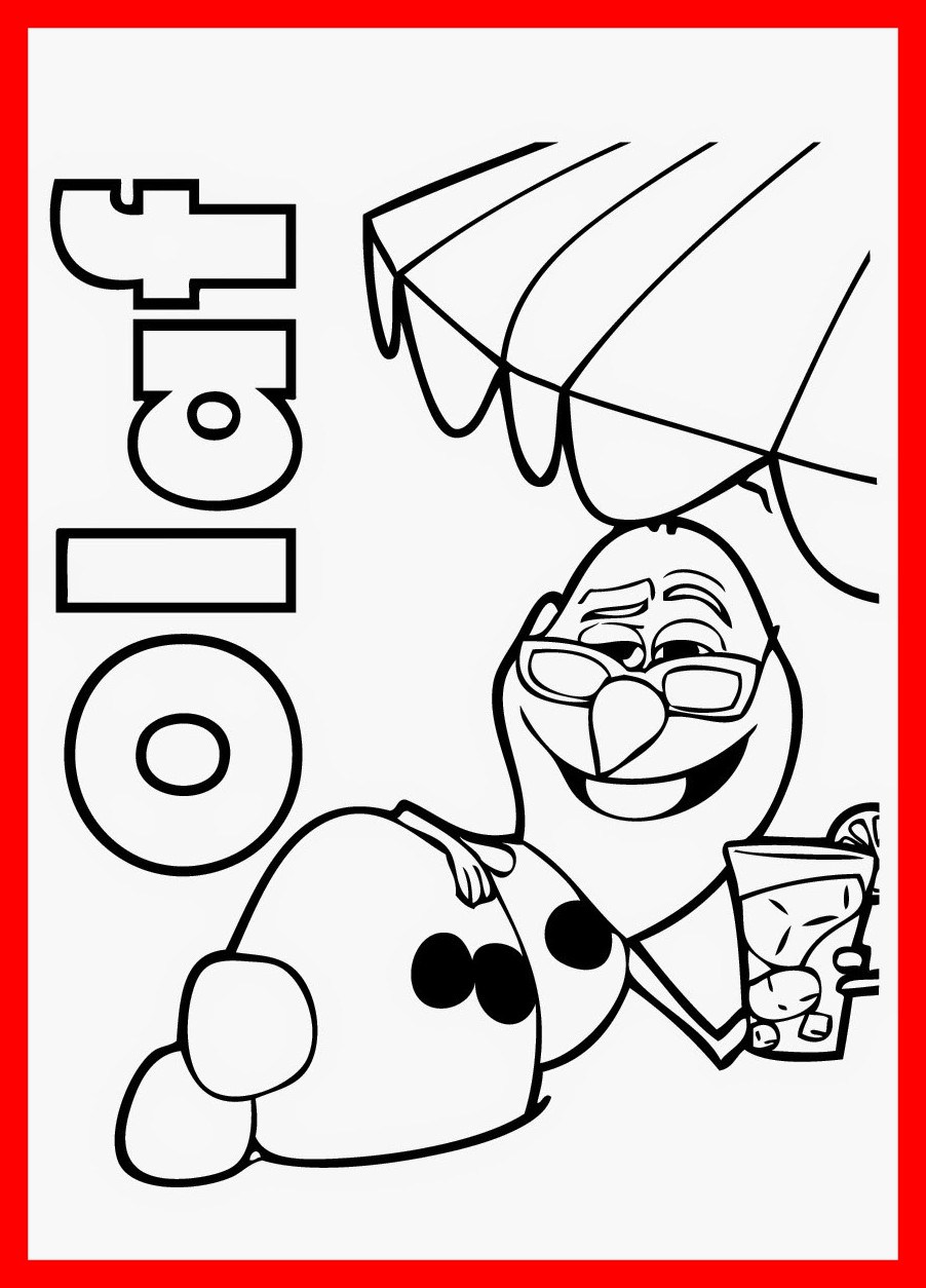 902x1254 Inspiring Exciting Olaf Coloring Page From Frozen Printable Pics