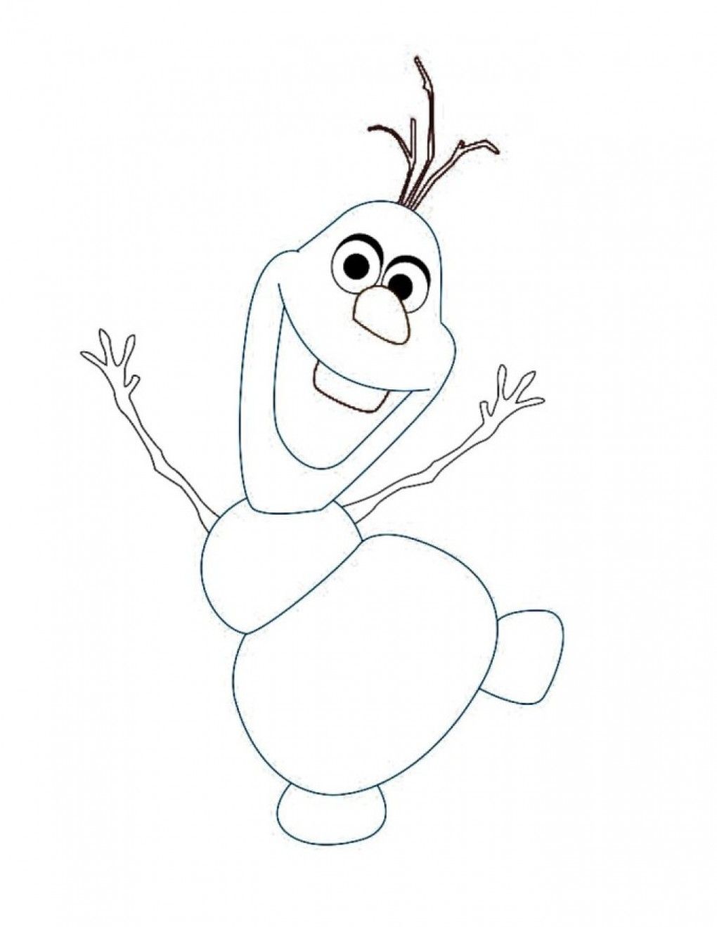 1020x1319 Olaf Coloring Pages