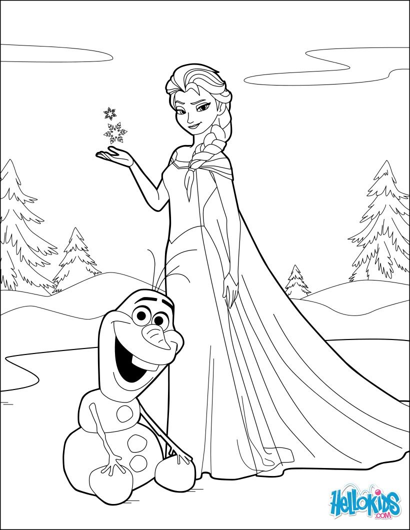 820x1060 Coloring Page About Frozen Disney Movie. Nice Drawing With Elsa