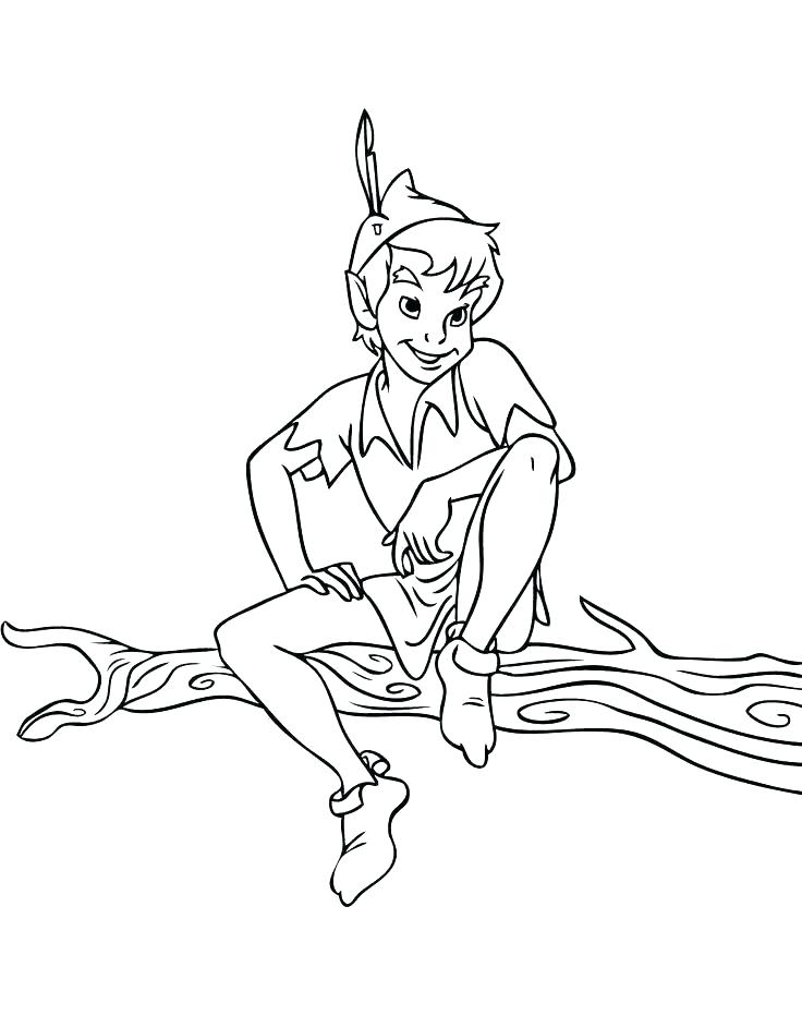 Peter Pan Coloring Page In A Forest Coloring Page Coloring Pages 736x931 Peter Pan Coloring Page In A Forest Coloring Page Coloring Pages