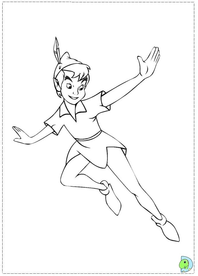 Peter Pan Coloring Page Kelsey's Project 691x960 Peter Pan Coloring Page Kelsey's Project