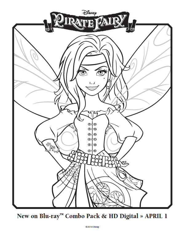 Free Pirate Fairy Coloring Pages 595x754 Free Pirate Fairy Coloring Pages