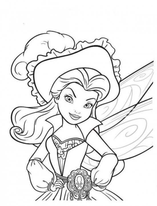 Printable Disney's The Tinkerbell Pirate Fairy Coloring Pages (14 550x722 Printable Disney's The Tinkerbell Pirate Fairy Coloring Pages (14