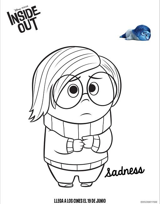 511x654 Dibujos De Intensamente Tristeza Para Colorear Intensamente