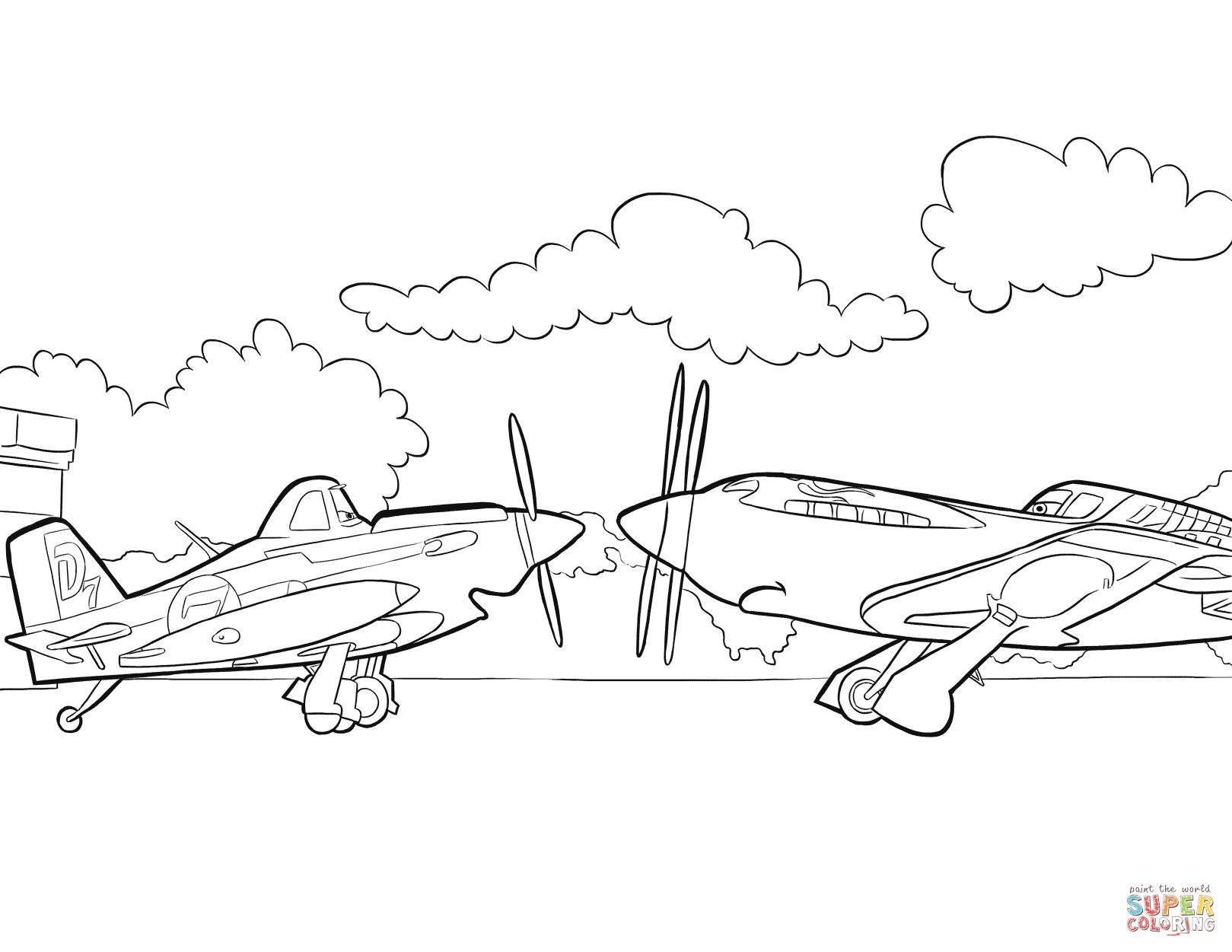 Dusty Talks With Ripslinger Coloring Page For Disney Planes 1619x1251 Dusty Talks With Ripslinger Coloring Page For Disney Planes
