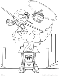 200x259 Dusty, Blade, And The Smokejumpers Coloring Page Johns