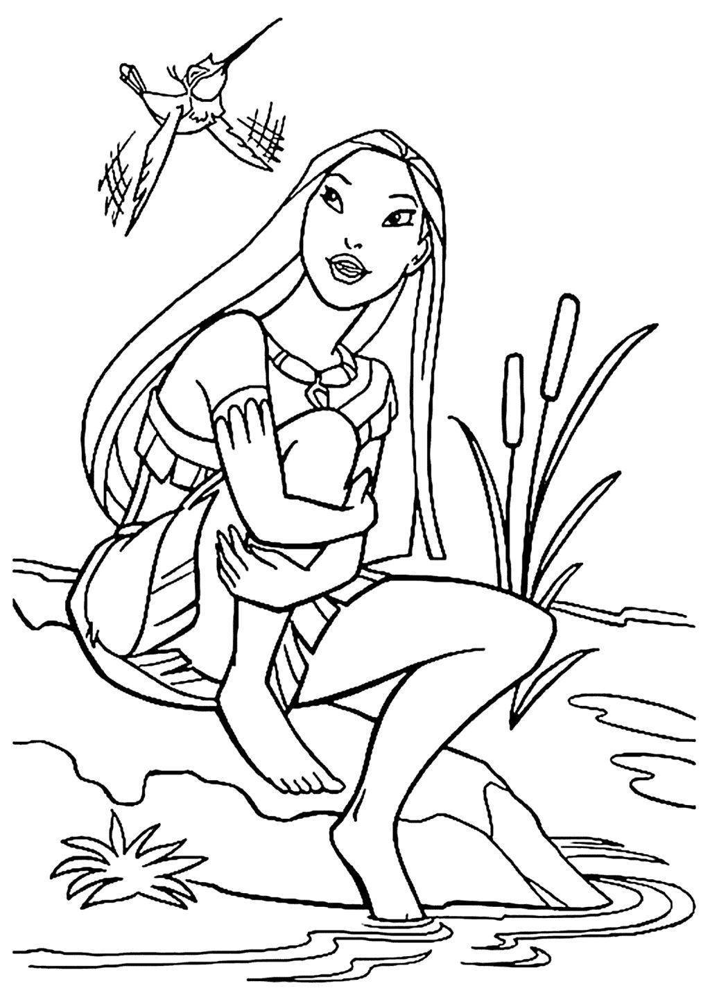 Magnificent Disney Princess Pocahontas Coloring Pages For Kids Pdf 1024x1435 Magnificent Disney Princess Pocahontas Coloring Pages For Kids Pdf