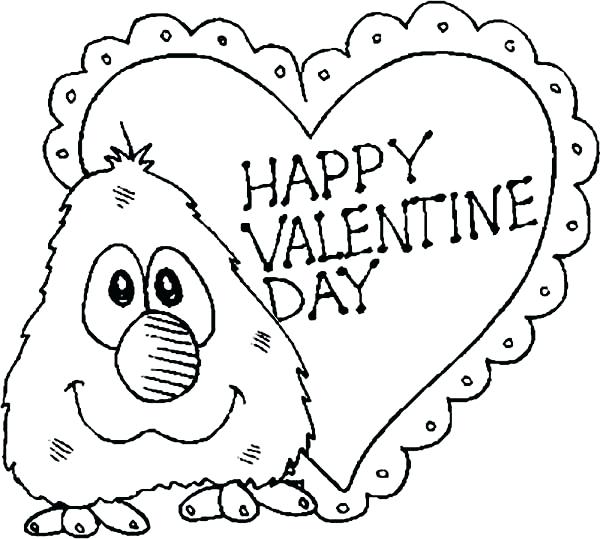 Valentines Day Coloring Pages For Preschool Coloring Pages 600x539 Valentines Day Coloring Pages For Preschool Coloring Pages